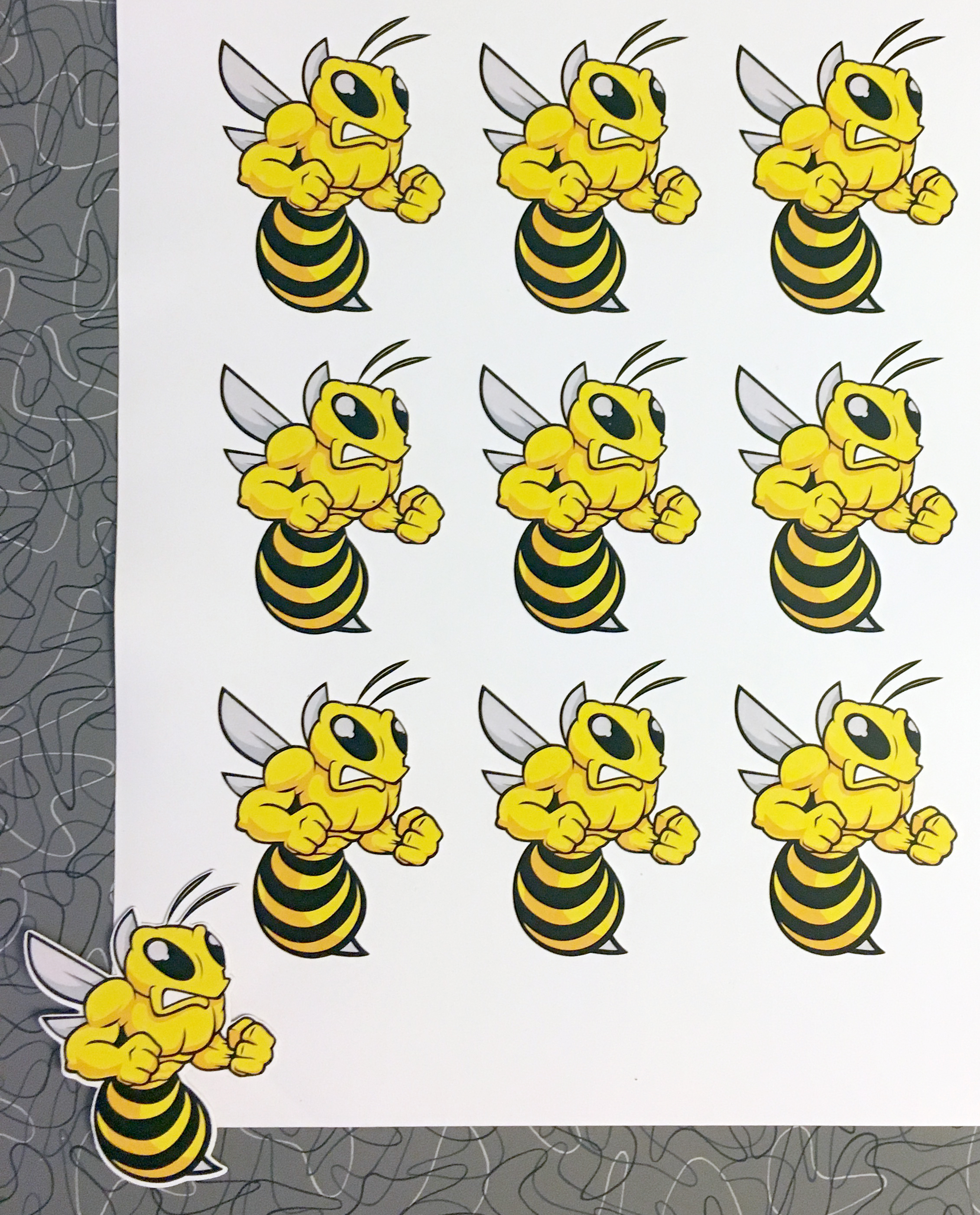 Qwik Print Angry Bees - Qwik Print :Qwik Print
